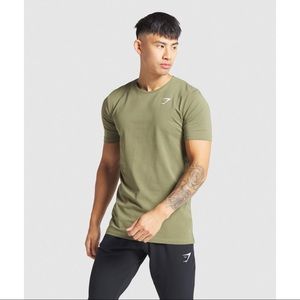 Green Gray Gymshark T-shirt - L